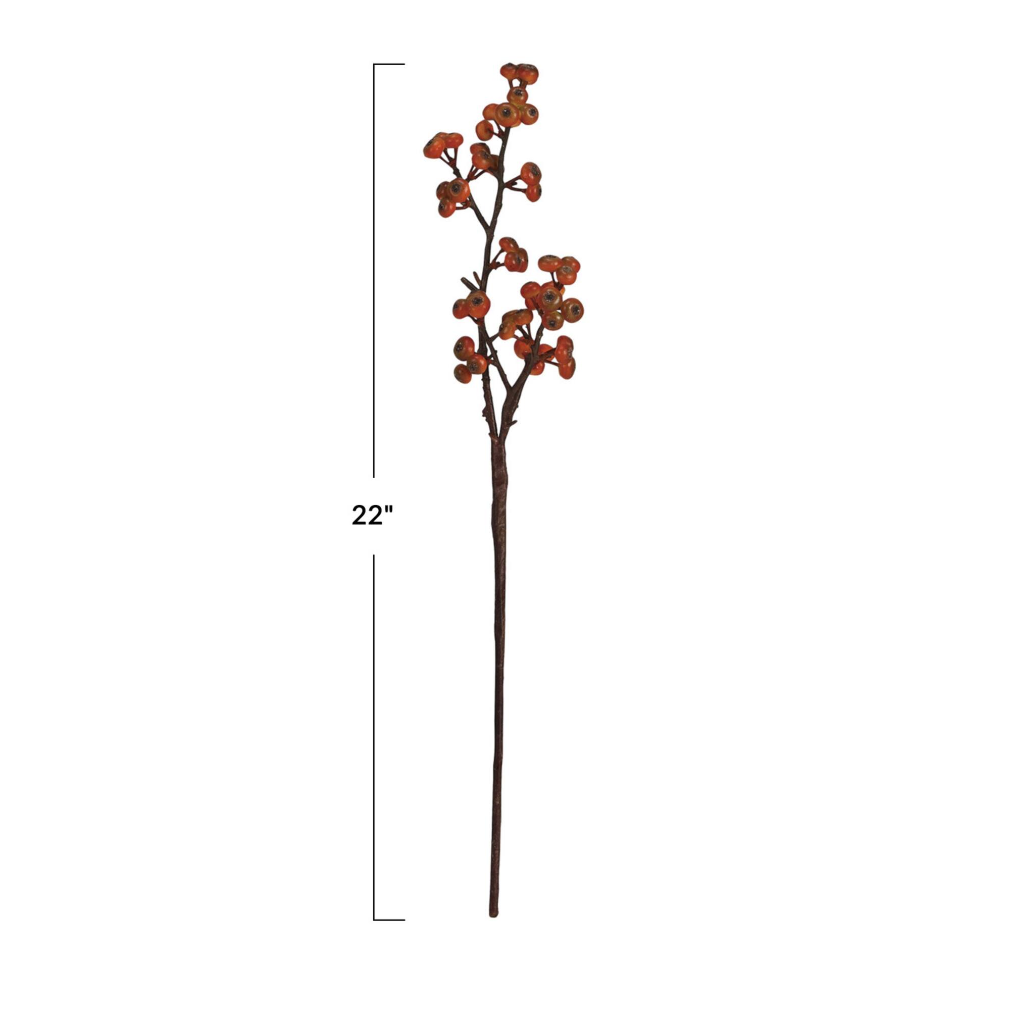 Hello Honey® 22" Orange Faux Berry Stem